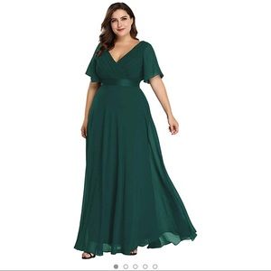 Bridesmaid/Special Occasion Plus Size Maxi Dress